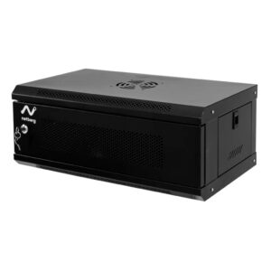 Szafa Rack NETBERG 19" 4U 240x600x350 wisząca drzwi perforowane czarny N