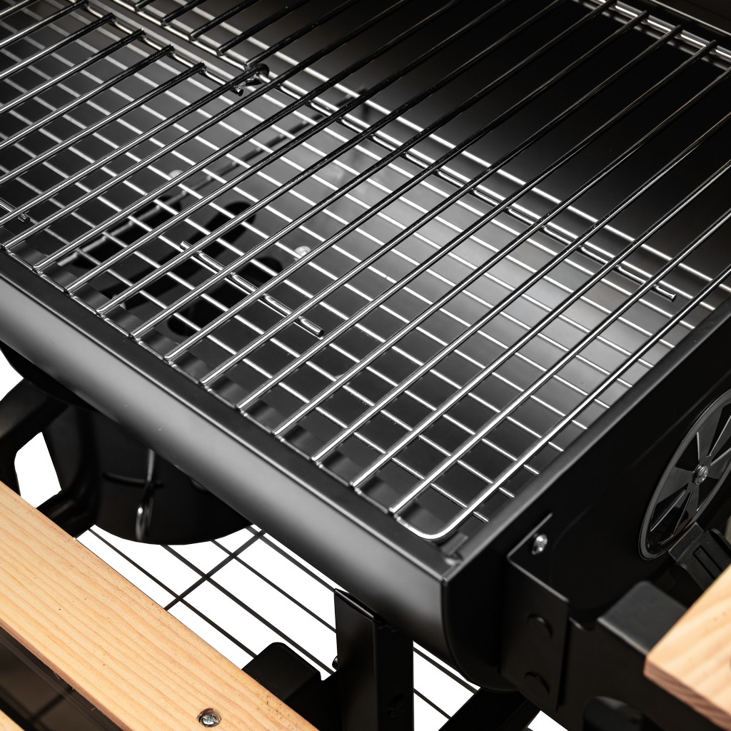 Grill ogrodowy węglowy BERGMANN beczkowy 70x35 N - obrazek 8