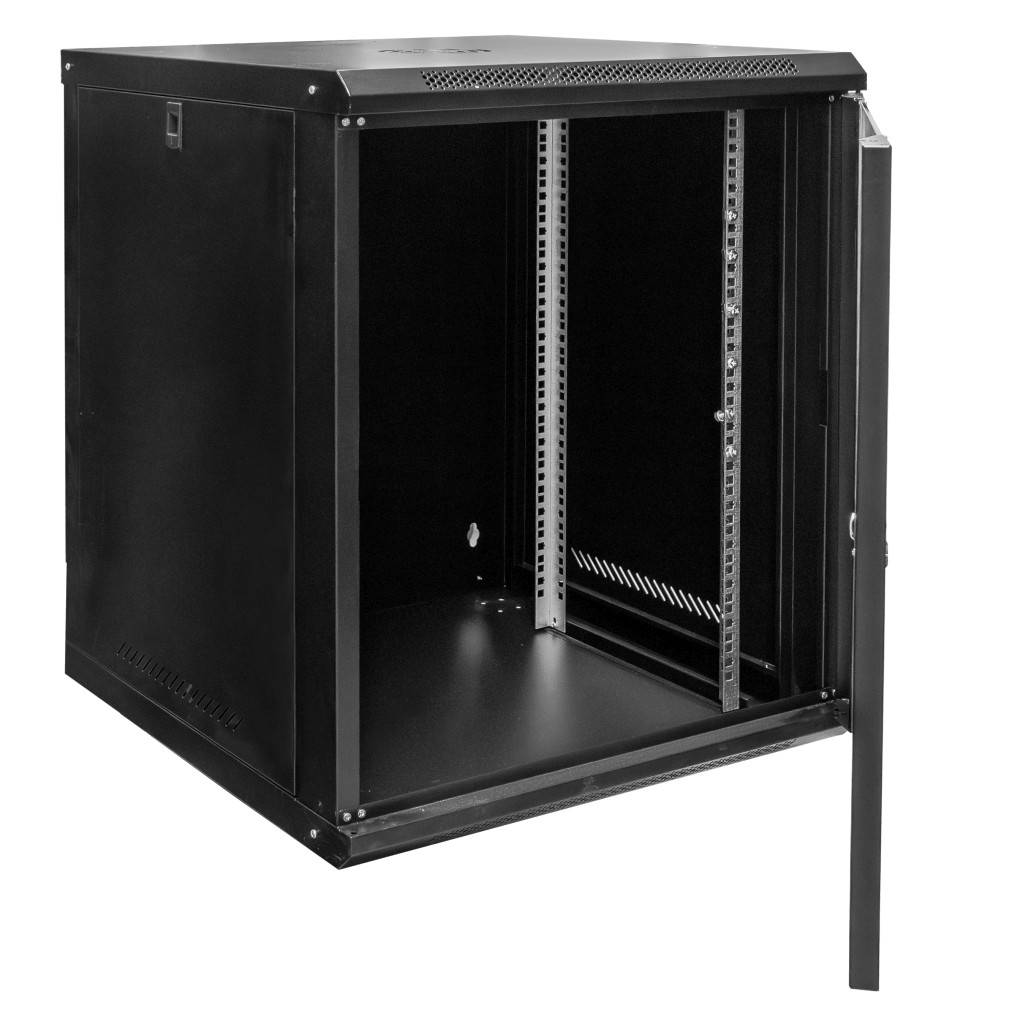Szafa Rack NETBERG 19" 15U 750x600x600 wisząca czarny N - obrazek 3