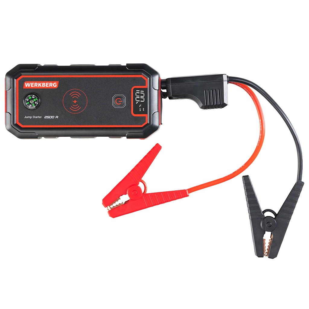 Powerbank rozruchowy WERKBERG AL005 1500A/2500A 23800mAh ładowarka bezprzewodowa N - obrazek 9