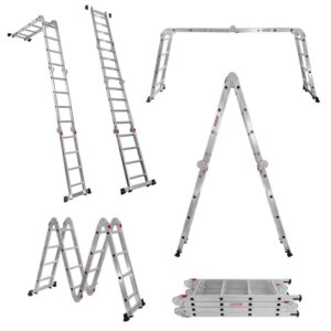Drabina aluminiowa WERKBERG 4x4 wielofunkcyjna bez podestu N