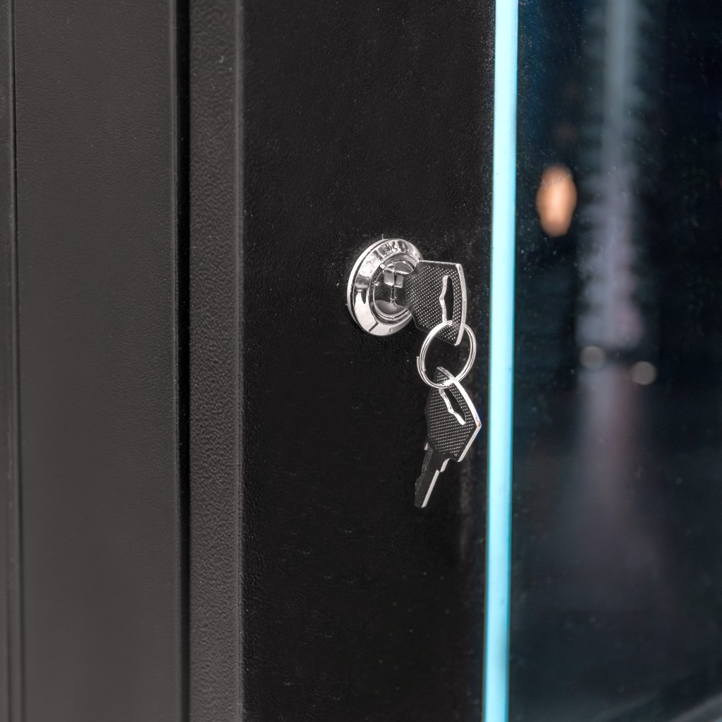 Szafa Rack NETBERG 19" 12U 600x600x400 wisząca czarny N - obrazek 8