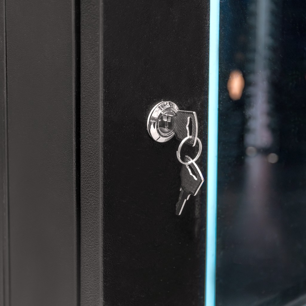 Szafa Rack NETBERG 19" 15U 750x600x600 wisząca czarny N - obrazek 8