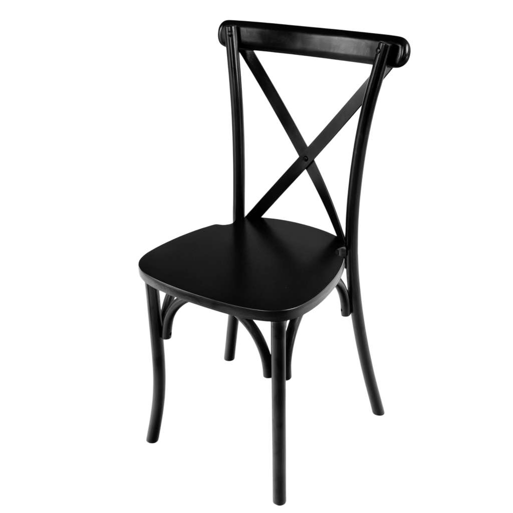 Krzesło drewniane bankietowe kuchenne rustykalne FURVERO BOHO drewno bukowe czarny ZESTAW 8 szt N - obrazek 16