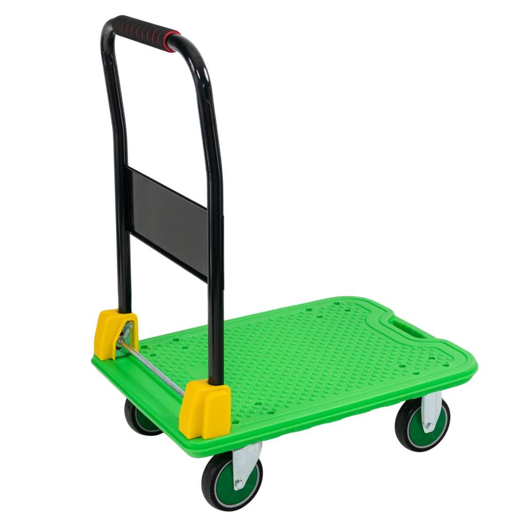 Wózek platformowy FORKBERG 300kg 70cm x 48cm H-85cm S zielony N - obrazek 6
