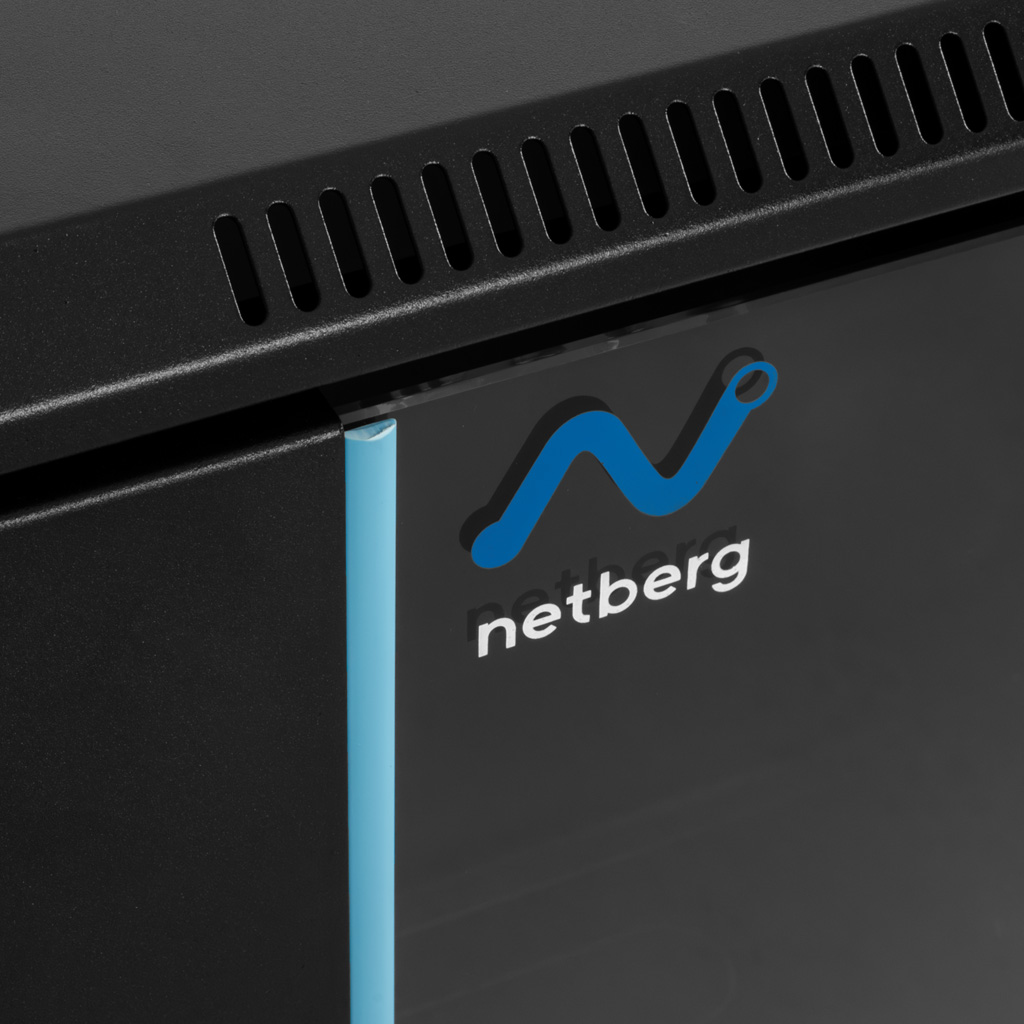 Szafa Rack NETBERG BASIC 19" 12U 597x600x400 wisząca czarny N - obrazek 4