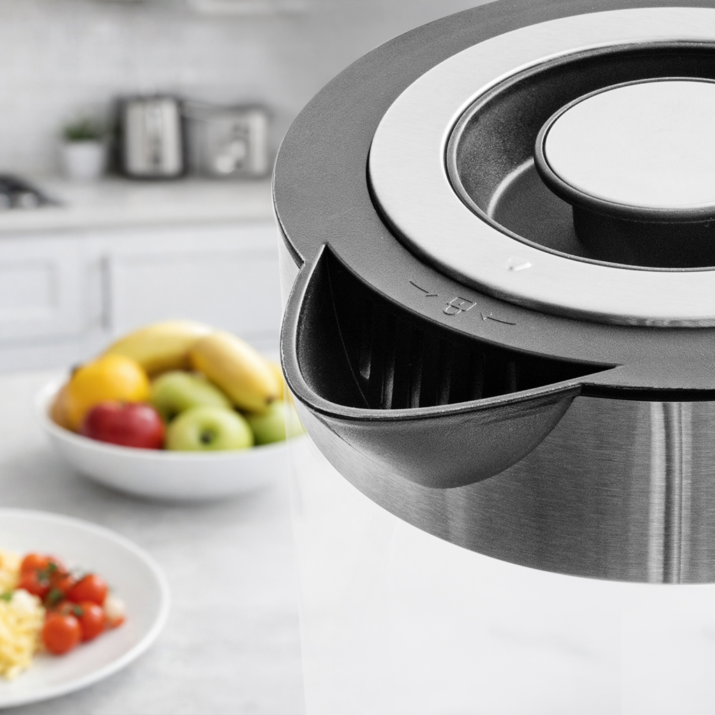 Czajnik elektryczny szklany BERGMANN ZH004 1,8L 2200W podstawa inox kształt cylindryczny N - obrazek 10