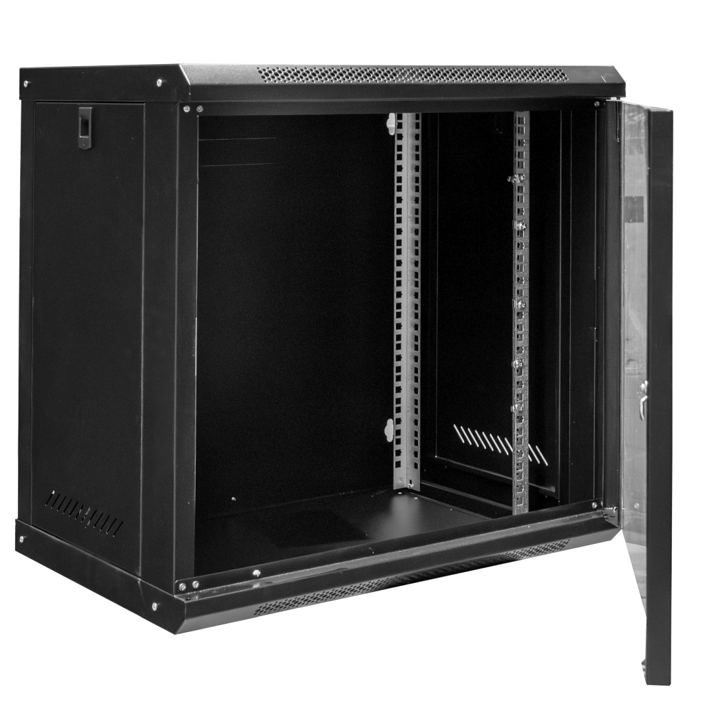 Szafa Rack NETBERG 19" 12U 600x600x400 wisząca czarny N - obrazek 3