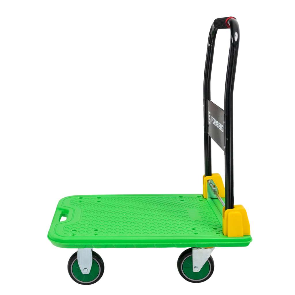 Wózek platformowy FORKBERG 300kg 70cm x 48cm H-85cm S zielony N - obrazek 4