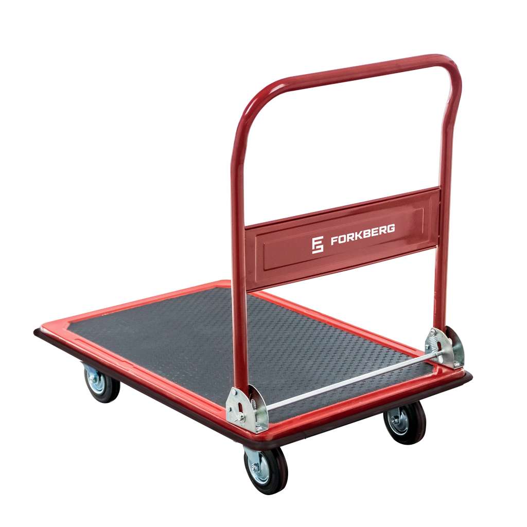 Wózek platformowy FORKBERG 300kg koła łożyskowane N - obrazek 3