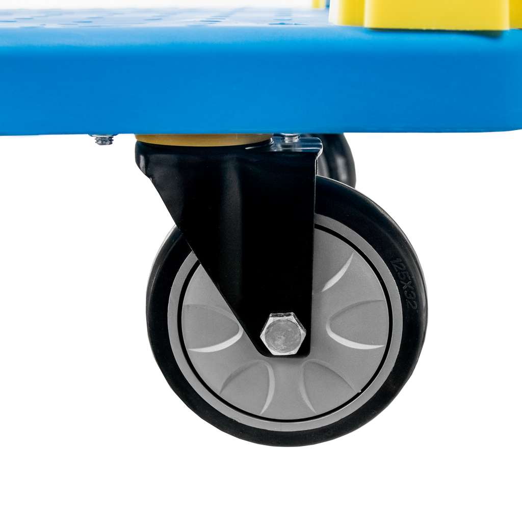 Wózek platformowy FORKBERG 300kg 70cm x 48cm H-85cm S niebieski N - obrazek 7