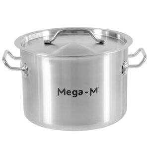 Garnek gastronomiczny średni z pokrywką Mega-M Standard 14l śr. 30 cm x h 20 cm N