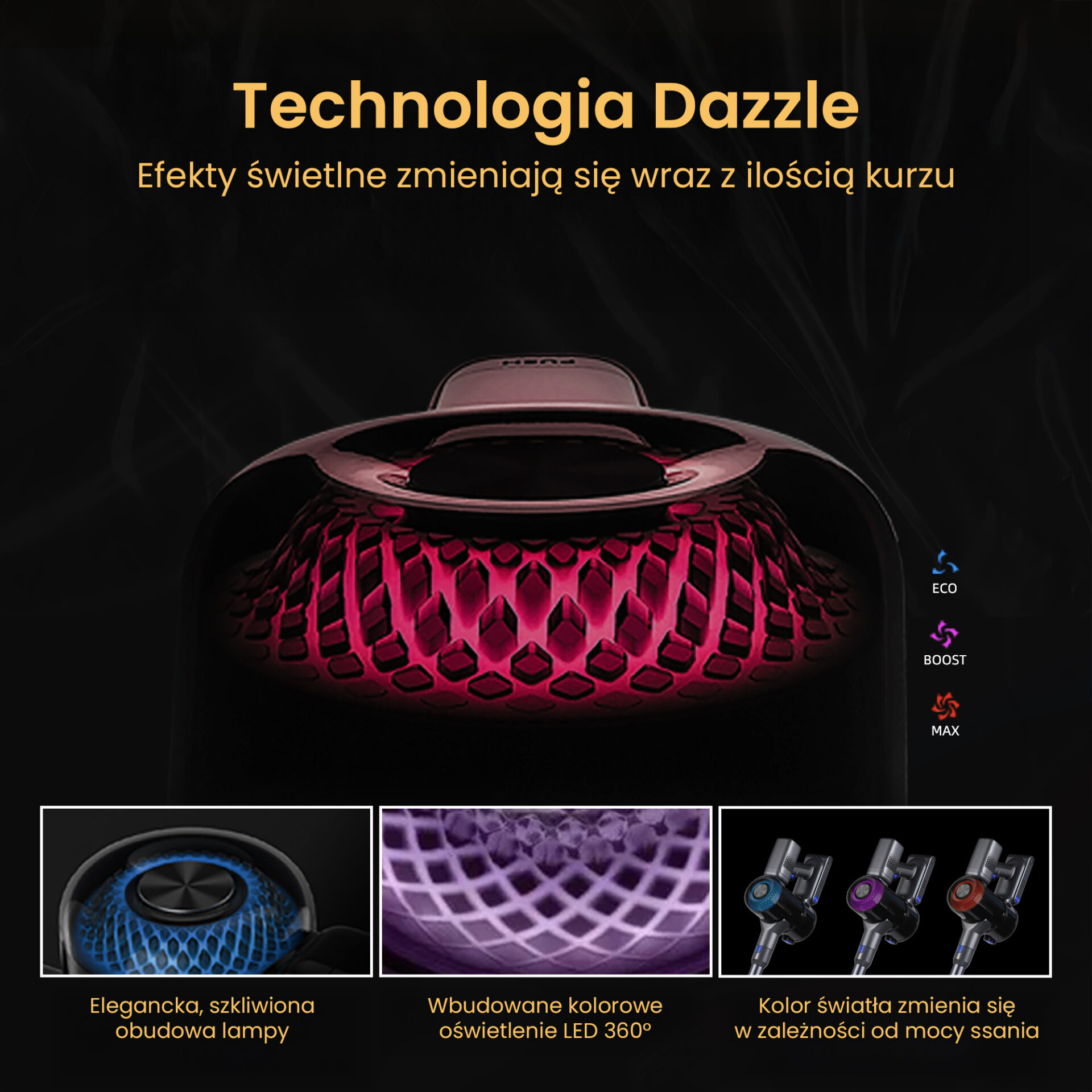 Odkurzacz bezprzewodowy pionowy BERGMANN HAX 125 450W N - obrazek 4