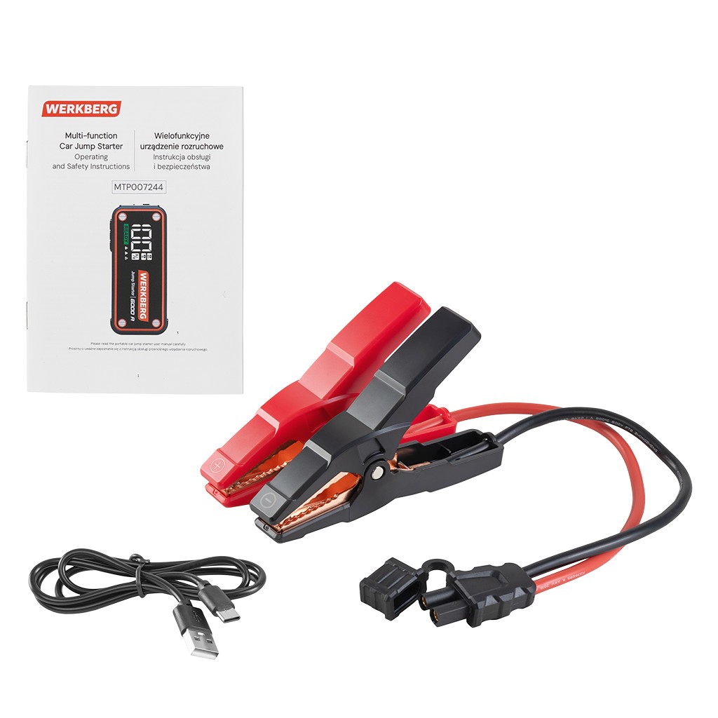 Powerbank rozruchowy WERKBERG AL009 3000A/6000A 36000mAh N - obrazek 10