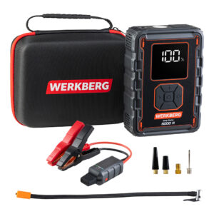 Powerbank rozruchowy WERKBERG AL008 2500A/5000A 32000mAh kompresor N