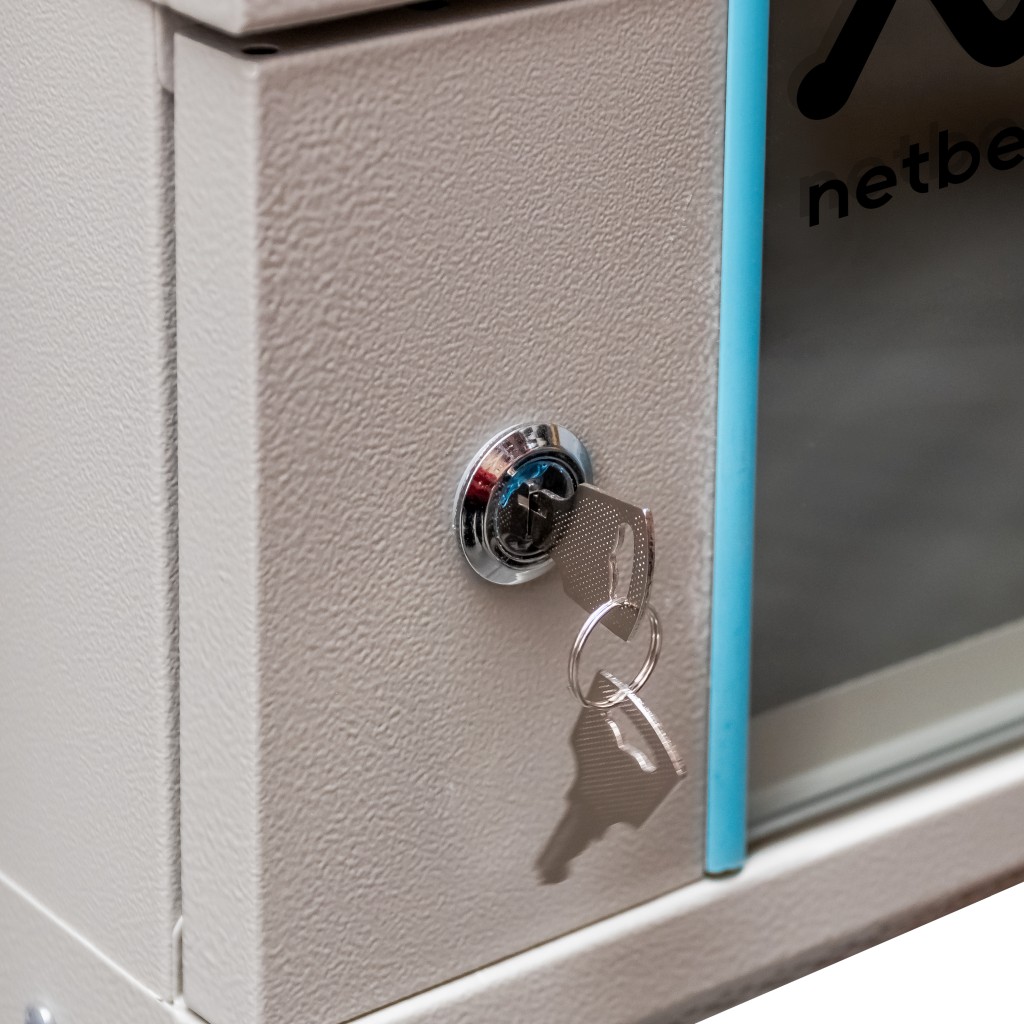 Szafa Rack NETBERG 19" 4U 240x600x350 wisząca szary N - obrazek 9