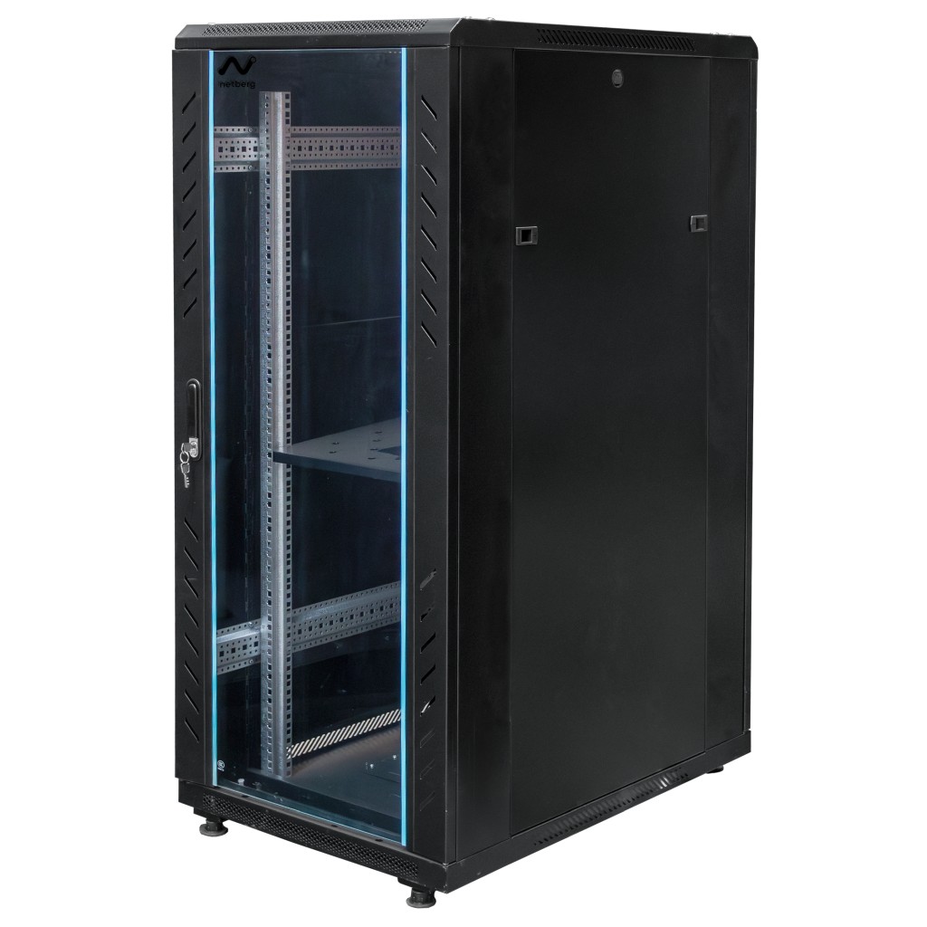 Szafa Rack NETBERG 19" 28U 600x800 stojąca czarny N