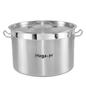 Garnek gastronomiczny średni z pokrywką Mega-M PRO 24l śr. 36 cm x h 24 cm N