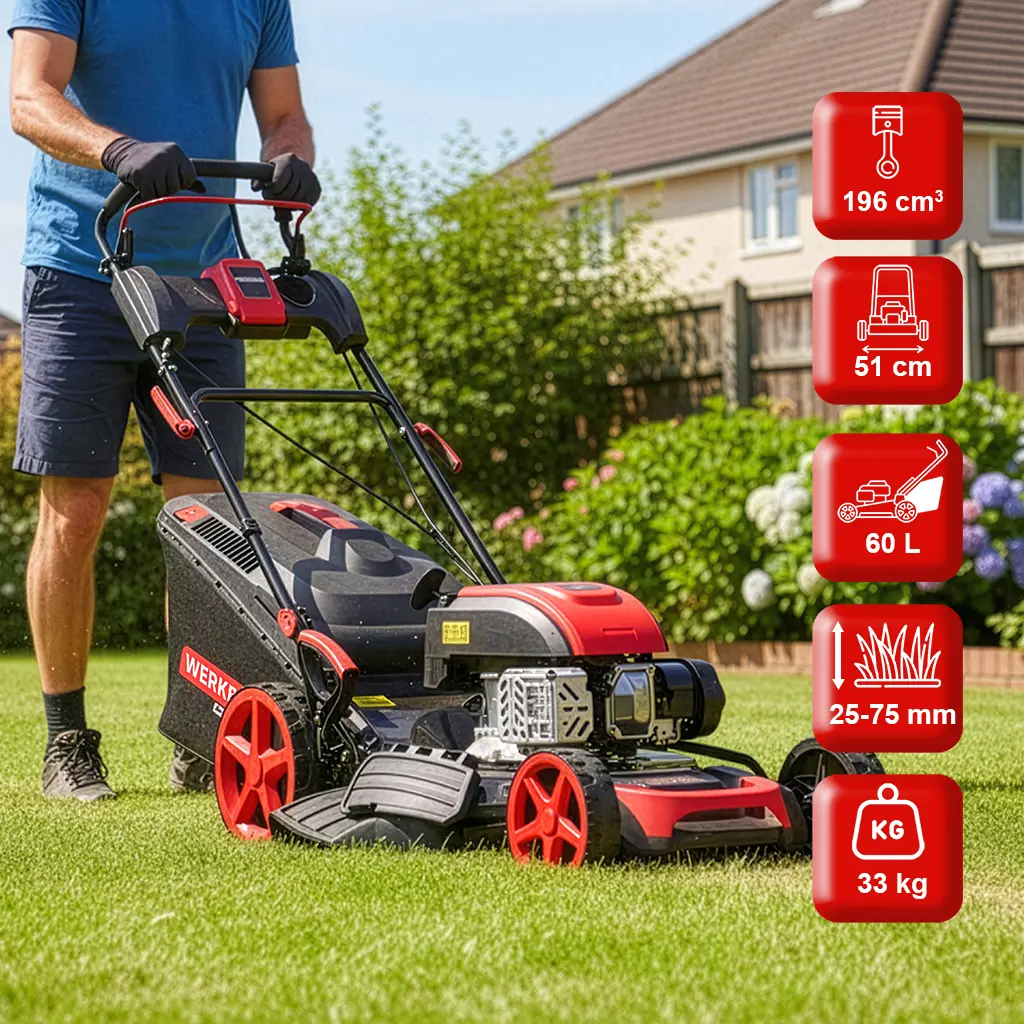 Kosiarka spalinowa Werkberg Garden 51 cm 196cm3 N - obrazek 2