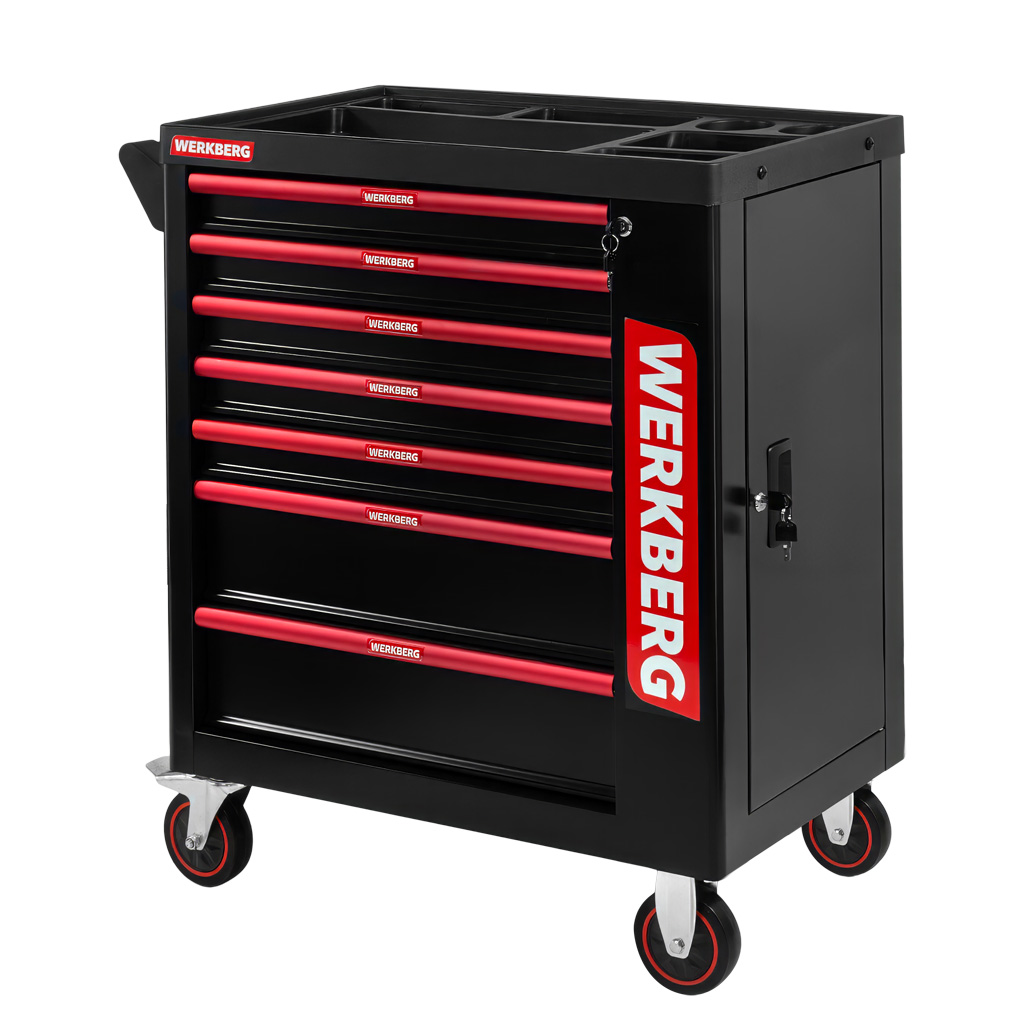 Szafka wózek narzędziowy WERKBERG PRO 7 szuflad bez narzędzi N