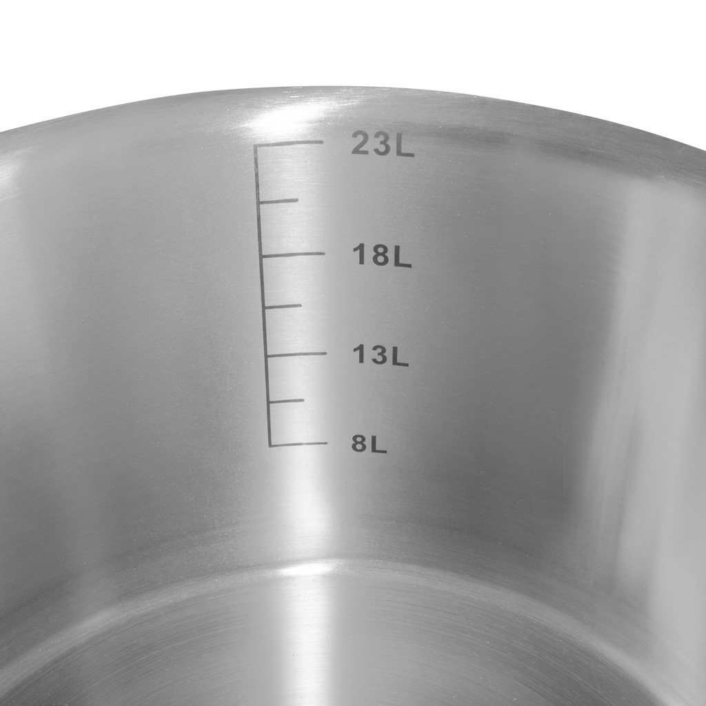 Garnek gastronomiczny średni z pokrywką Mega-M PRO 24l śr. 36 cm x h 24 cm N - obrazek 4