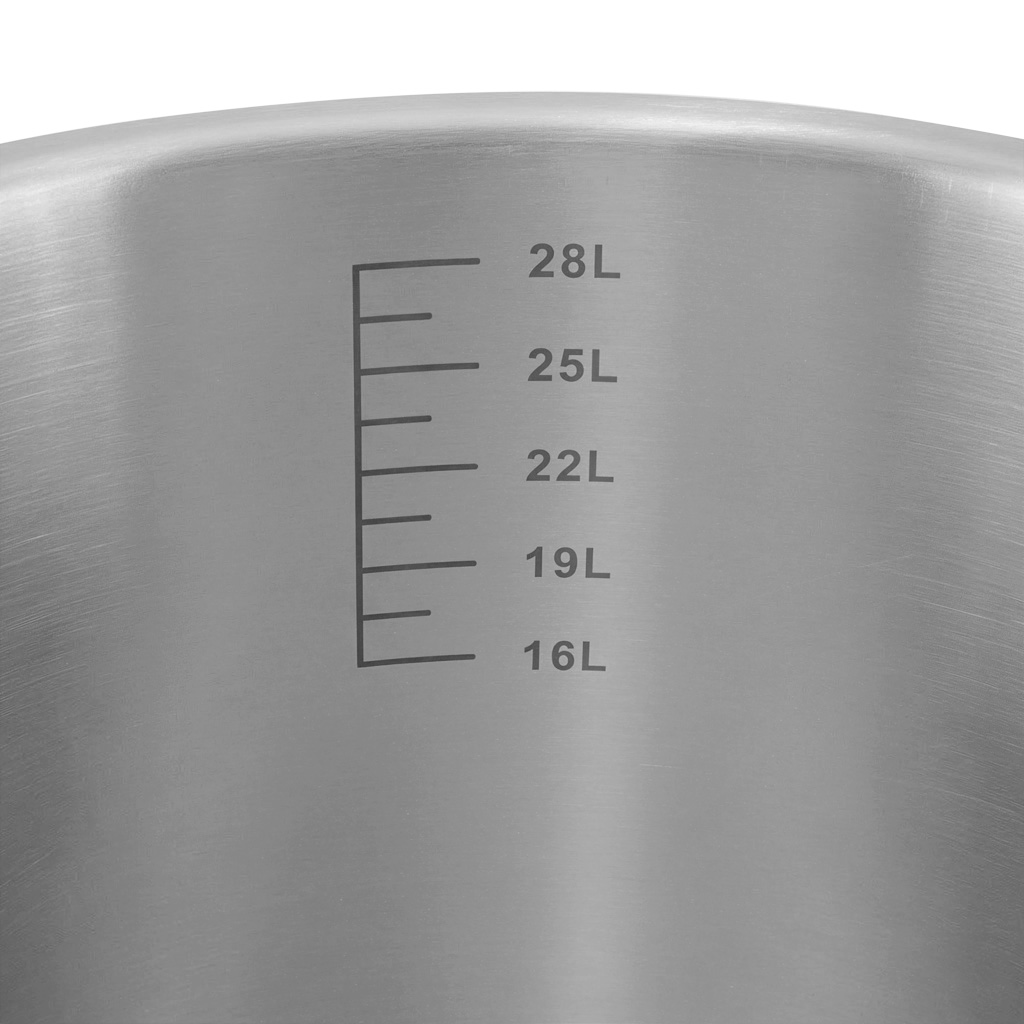 Garnek gastronomiczny średni z pokrywką Mega-M PRO 32l śr. 40 cm x h 26 cm N - obrazek 4