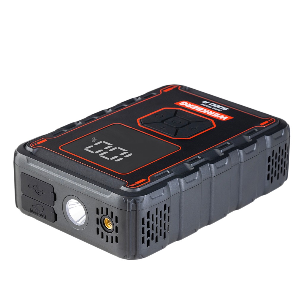 Powerbank rozruchowy WERKBERG AL008 2500A/5000A 32000mAh kompresor N - obrazek 3