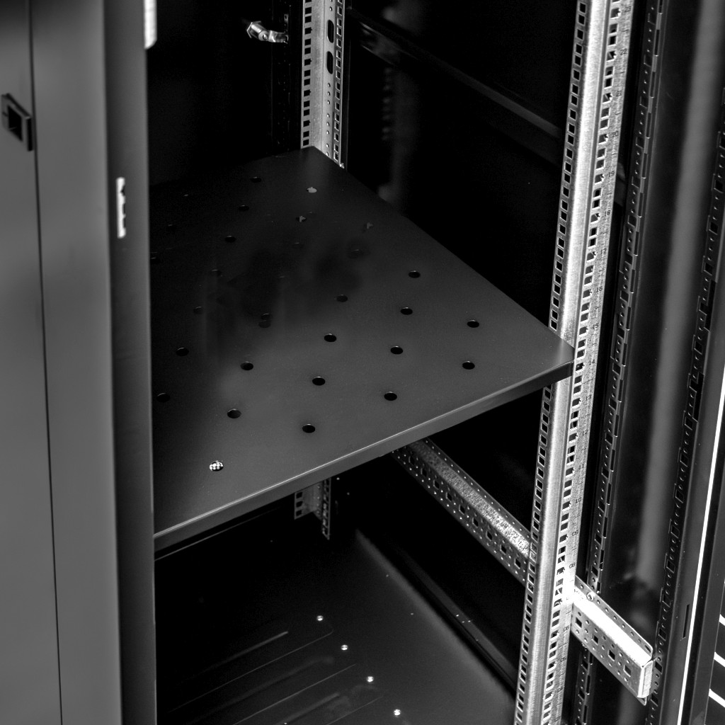 Szafa Rack NETBERG 19" 28U 600x800 stojąca czarny N - obrazek 5