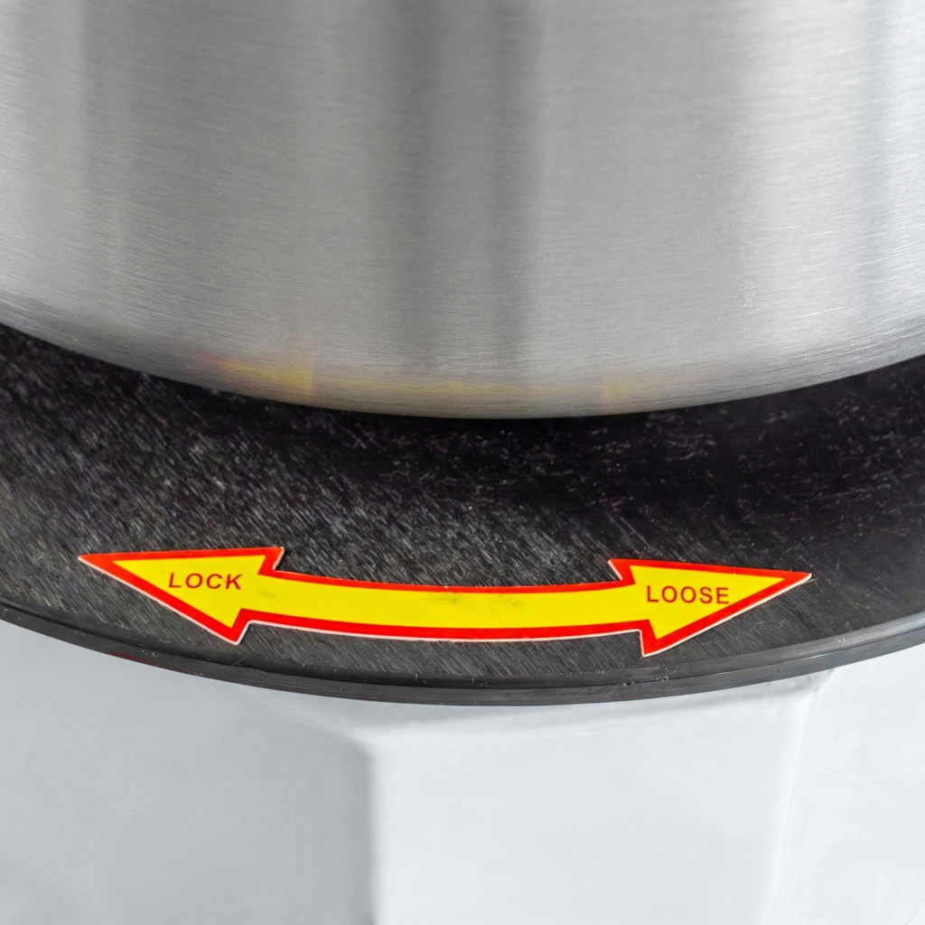 Mikser spiralny Mega-M msUC 20.8.850 z podnoszonym hakiem N - obrazek 8