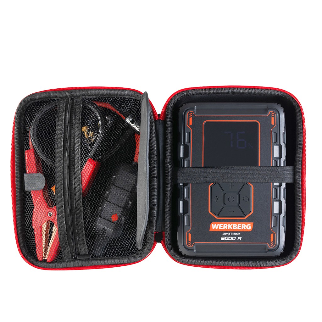 Powerbank rozruchowy WERKBERG AL008 2500A/5000A 32000mAh kompresor N - obrazek 9