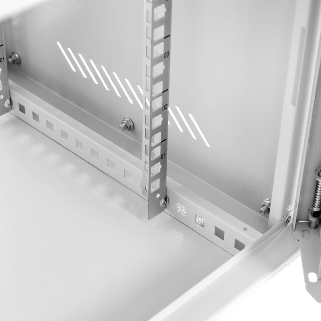 Szafa Rack NETBERG BASIC 19" 6U 330x600x400 wisząca szary N - obrazek 3