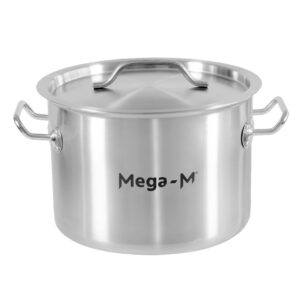 Garnek gastronomiczny niski z pokrywką Mega-M Standard 8l śr. 28 cm x h 13 cm N