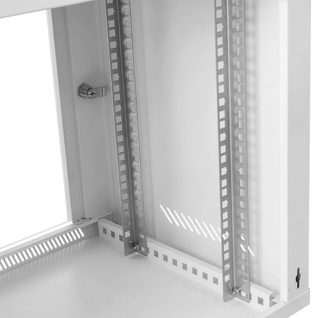 Szafa Rack NETBERG BASIC 19" 9U 463x600x400 wisząca szary N - obrazek 3