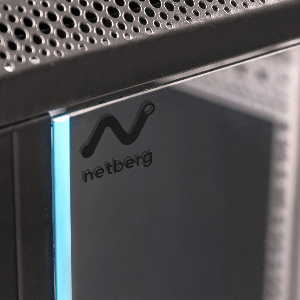 Szafa Rack NETBERG 19" 9U 450x600x400 wisząca czarny N - obrazek 7