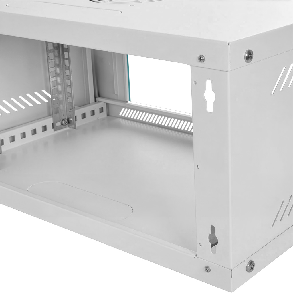 Szafa Rack NETBERG BASIC 19" 4U 241x600x350 wisząca szary N - obrazek 4