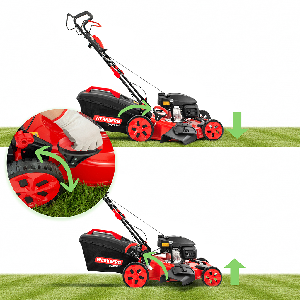 Kosiarka spalinowa Werkberg Garden 56 cm 200cm3 Honda N - obrazek 13