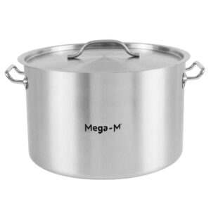 Garnek gastronomiczny średni z pokrywką Mega-M Standard 44l śr. 45 cm x h 28 cm N