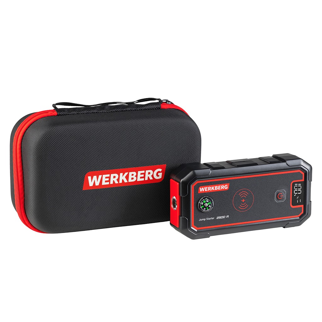 Powerbank rozruchowy WERKBERG AL005 1500A/2500A 23800mAh ładowarka bezprzewodowa N - obrazek 10