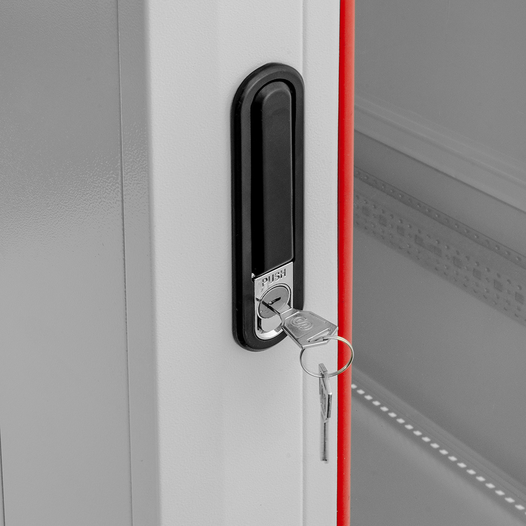 Szafa Rack NETBERG 19" 28U 600x800 stojąca szary N - obrazek 9