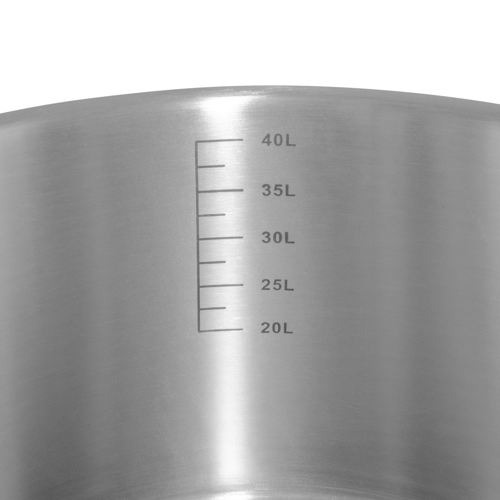 Garnek gastronomiczny średni z pokrywką Mega-M PRO 44l śr. 45 cm x h 28 cm N - obrazek 4