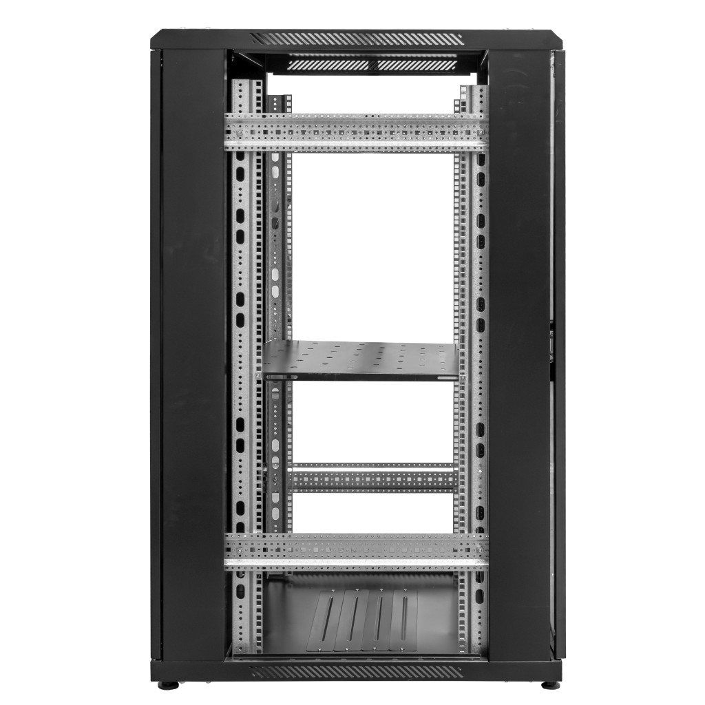 Szafa Rack NETBERG 19" 28U 600x800 stojąca czarny N - obrazek 4