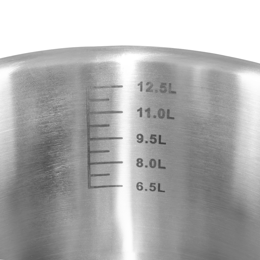 Garnek gastronomiczny średni z pokrywką Mega-M PRO 14l śr. 30 cm x h 20 cm N - obrazek 4