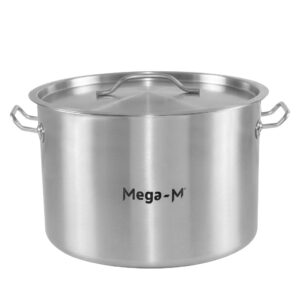 Garnek gastronomiczny średni z pokrywką Mega-M Standard 24l śr. 36 cm x h 24 cm N