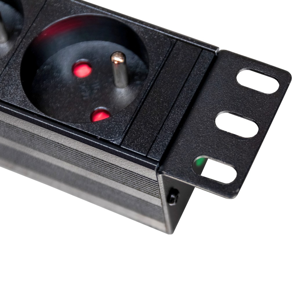 Listwa zasilająca Rack NETBERG 19" 8 gniazd wtyk standard N - obrazek 2