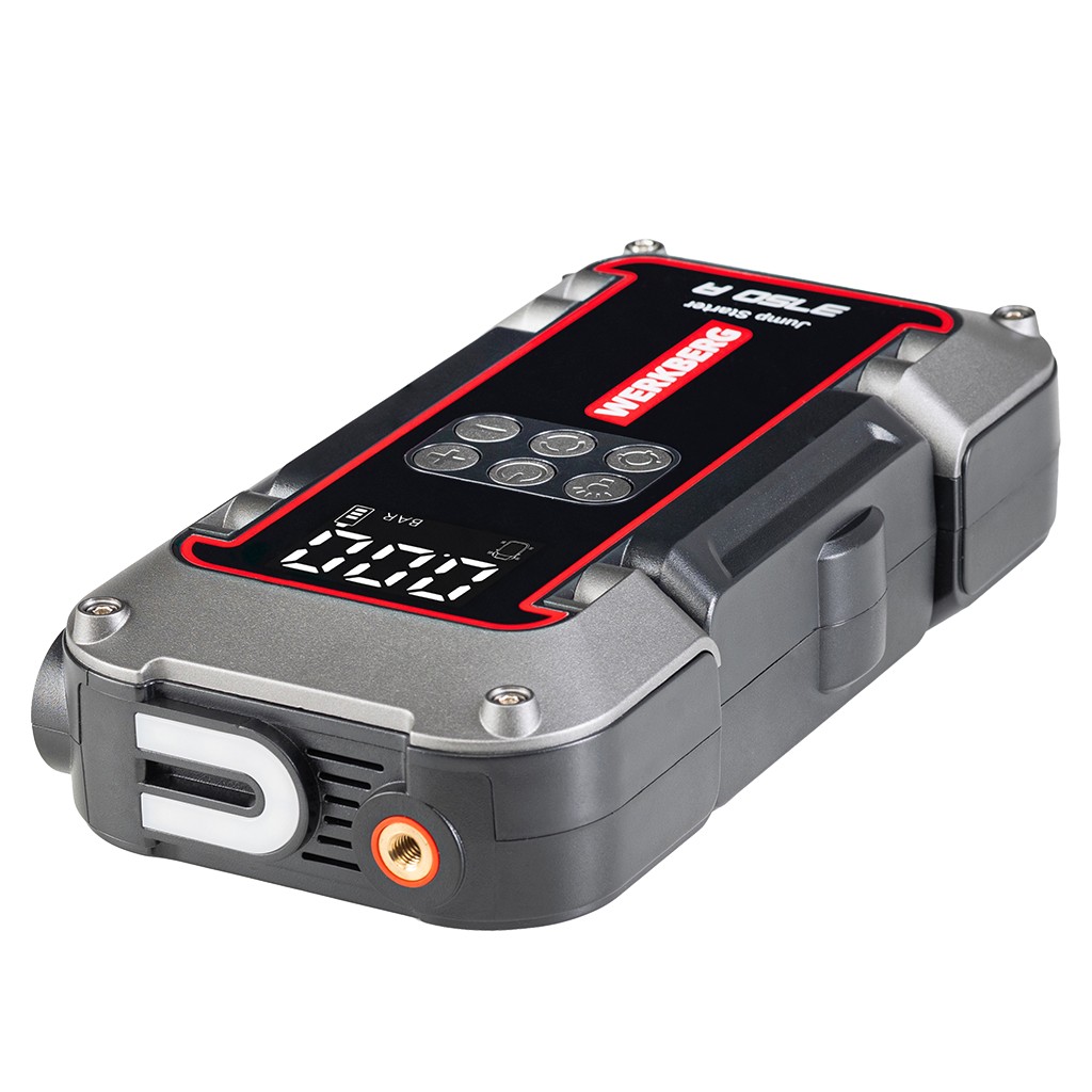 Powerbank rozruchowy WERKBERG AL006 1800A/3750A 26000mAh kompresor N - obrazek 2