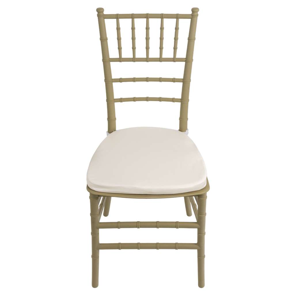 Krzesło bankietowe weselne FURVERO CHIAVARI PP poduszka ekoskóra kolor szampański-pistacjowy ZESTAW 12 szt N - obrazek 9