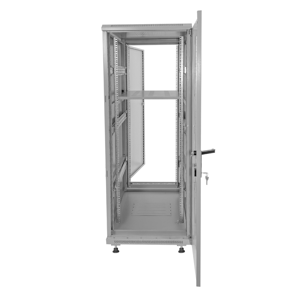 Szafa Rack NETBERG 19" 32U 600x1000 stojąca szary N - obrazek 3