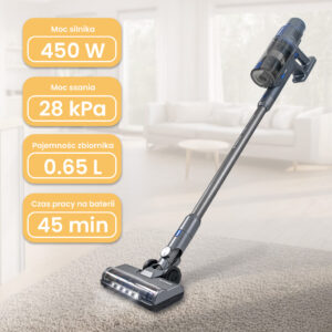 Odkurzacz bezprzewodowy pionowy BERGMANN  HAX 121 450W N