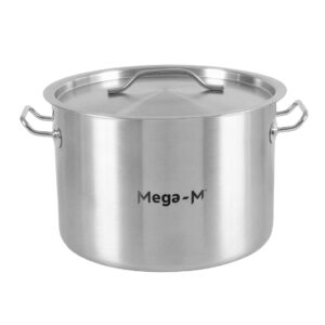 Garnek gastronomiczny średni z pokrywką Mega-M Standard 17l śr. 32 cm x h 22 cm N