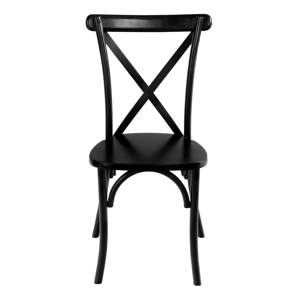 Krzesło drewniane bankietowe kuchenne rustykalne FURVERO BOHO drewno bukowe czarny ZESTAW 8 szt N - obrazek 10
